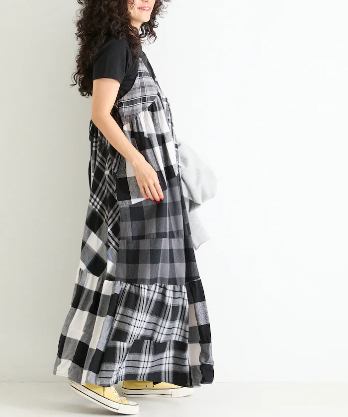 Vintage Remake Check Cami Dress