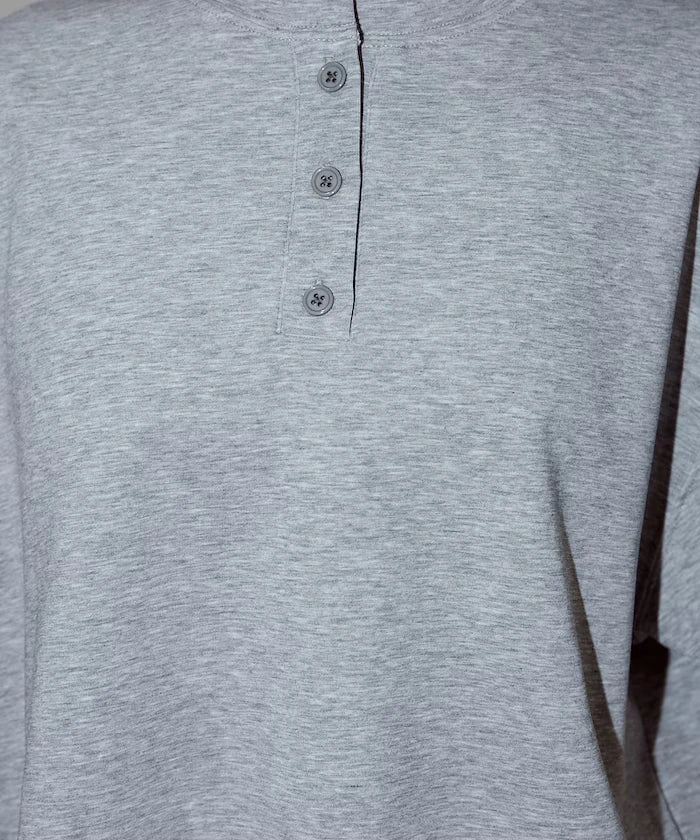 <contact cool> Cool Ponte Henry Neck T-Shirt Limited Release
