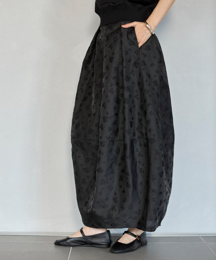 Flower Sheer Jacquard Cocoon Skirt - Released on February 12 at 12:00