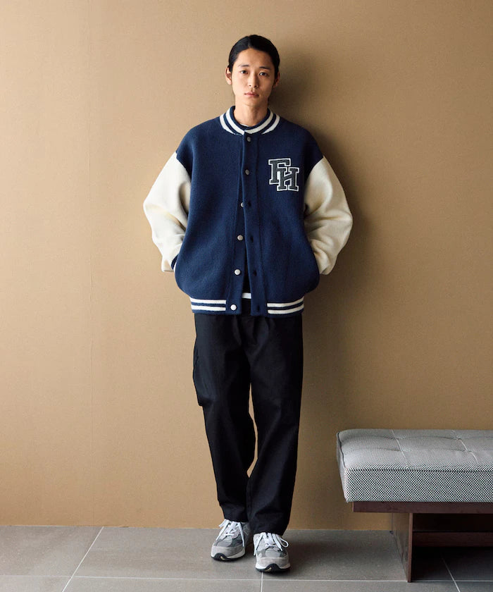Wide Silhouette Drawstring Chino Pants / Tapered Silhouette Easy Chino Pants