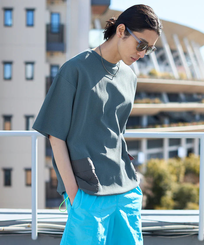 Side Pocket Spindle Tech Thermal Short Sleeve T-Shirt / Big Silhouette