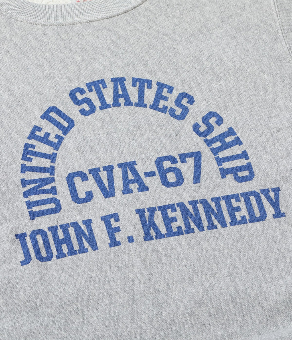 HORIZONTAL KNITTING SWEAT SHIRT ���CVA-67 J.F. KENNEDY���