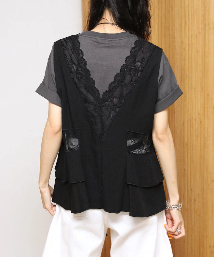 Switch Race Vintage Satin Ribbon Vest [Limited Release]