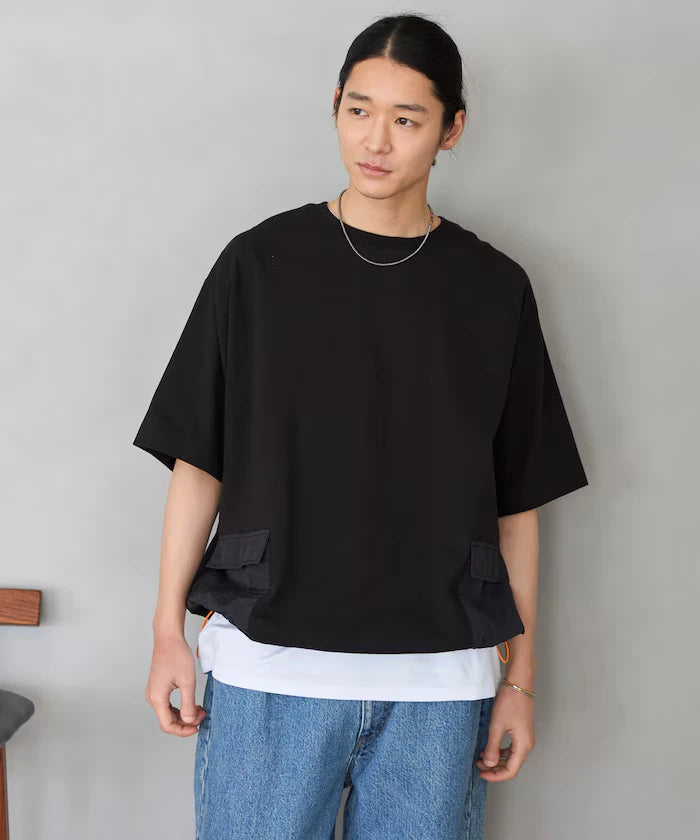 6 Ounce Side Pocket Spindle Short Sleeve T-Shirt / Big Silhouette