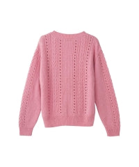 SNAKE LOOP Embroidery Sweater