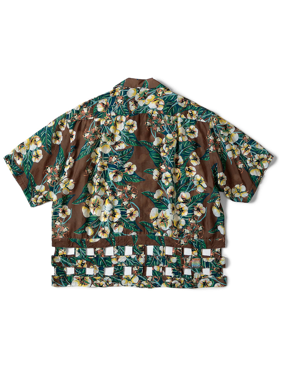 Silk Rayon Cotton Flower Pattern Windpe...
