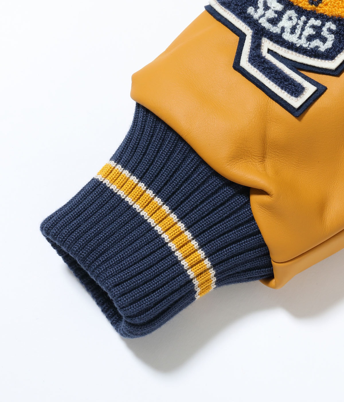 30oz. WOOL MELTON AWARD JACKET “MAVERICKS” (DARK NAVY)