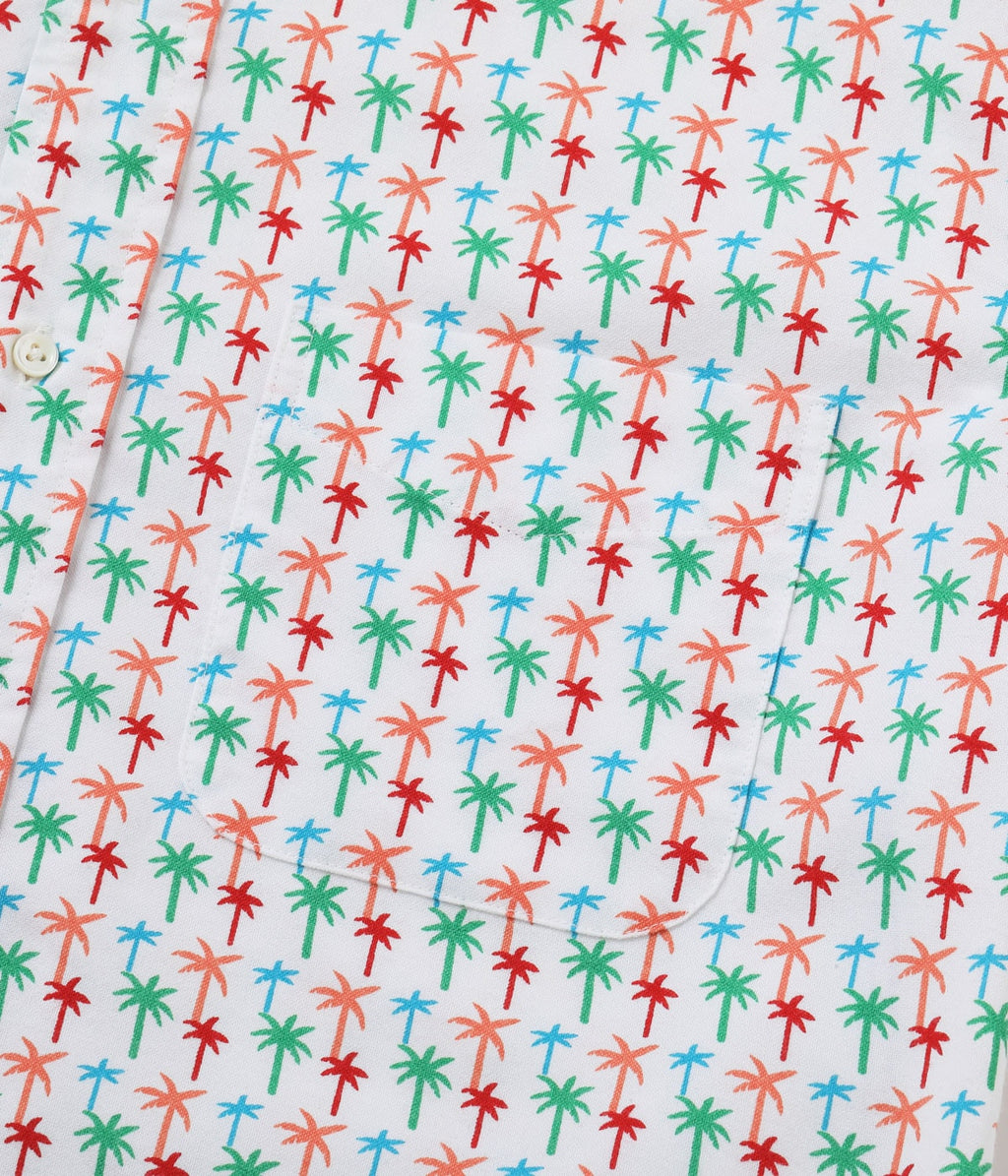 COOLMAX Oxford B.D. Shirt Palm Tree