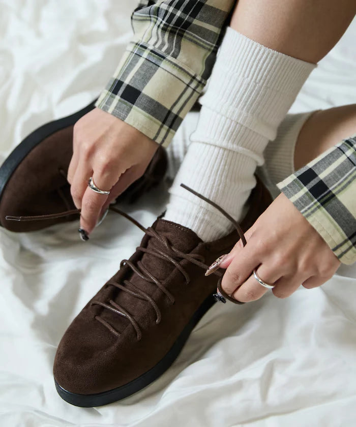 Leatherette SW Hole Cut Shoes [23~28cm]