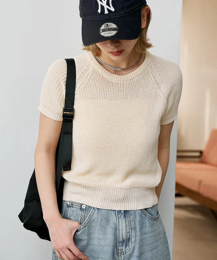 Compact Summer Knit with Purl Stitch - Limited Expansion