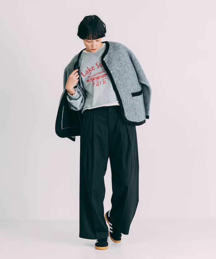 Tuck Wide Slacks Pants