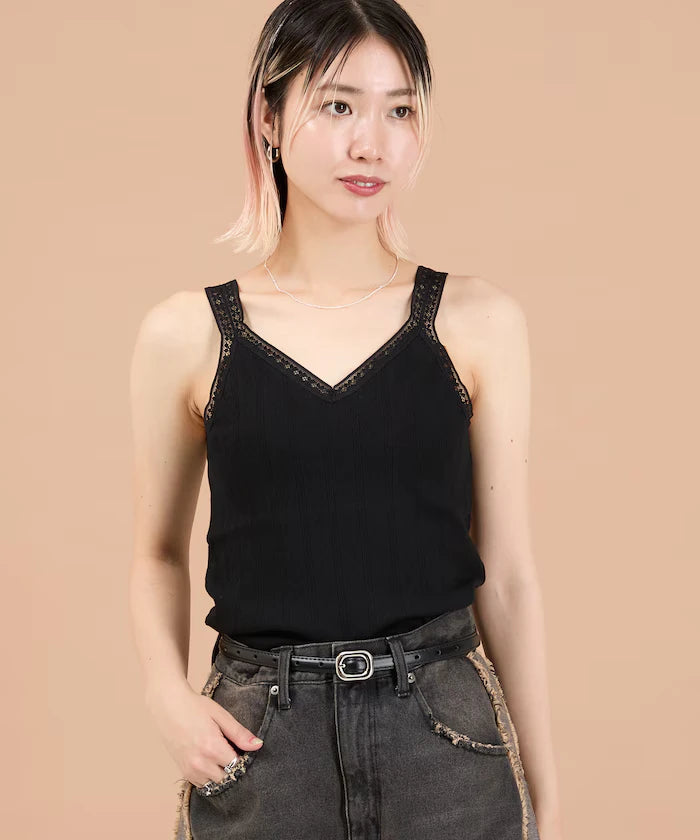Eyelet Lace V-Neck Camisole