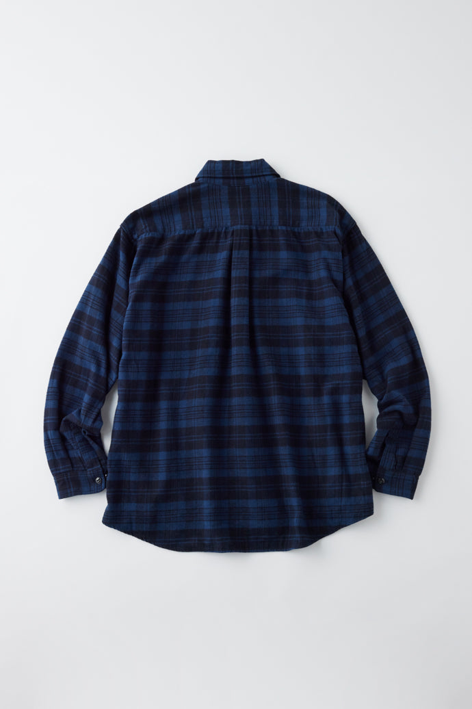 GL29137 / COTTON NEL CHECK REGULAR SHIRT