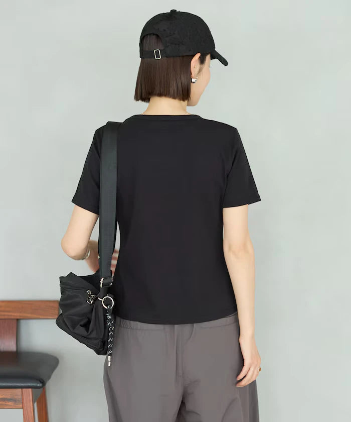 Lace Applique Cotton Modal T-Shirt