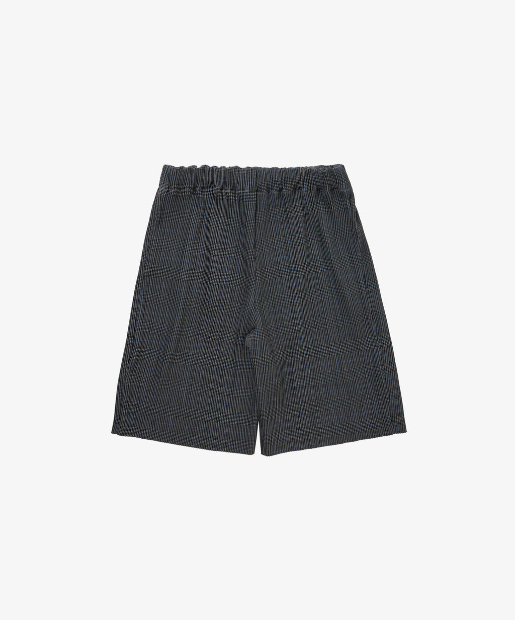 circular pleats short pants deadstock watahiko tex glen check