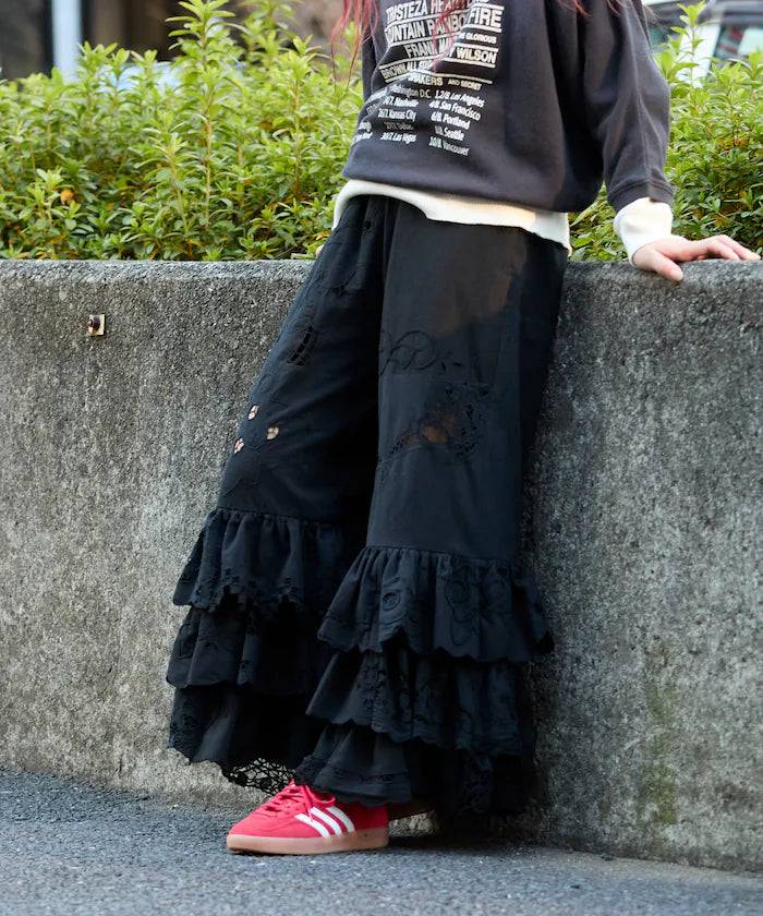 vintage lace tablecloth remake easy pants
