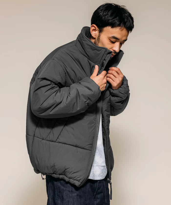 PRIMALOFT PUFF JACKET / Primaloft Stand Collar Puff Jacket / Insulated Blouson