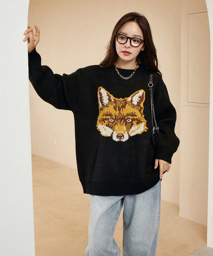 Animal Jacquard Big Knit Limited Edition
