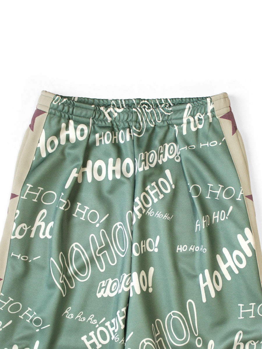 Smooth Jersey HOHOHO Pattern Baggy Track Pants