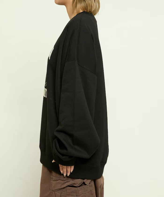 METAQUEEN Flocky Cat Brushed Back Sweat Limited Edition