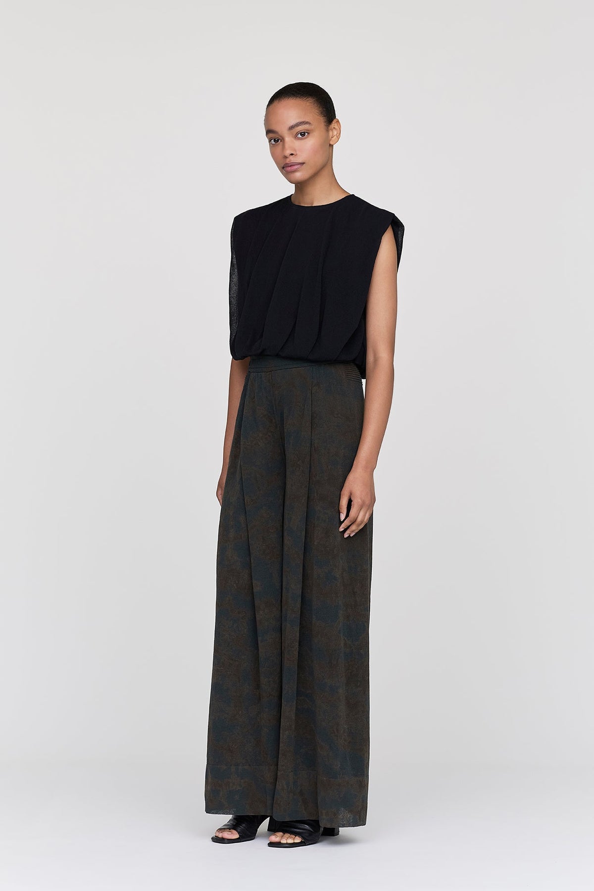 DYEING TC LUCENT SEMI WIDE PANTS