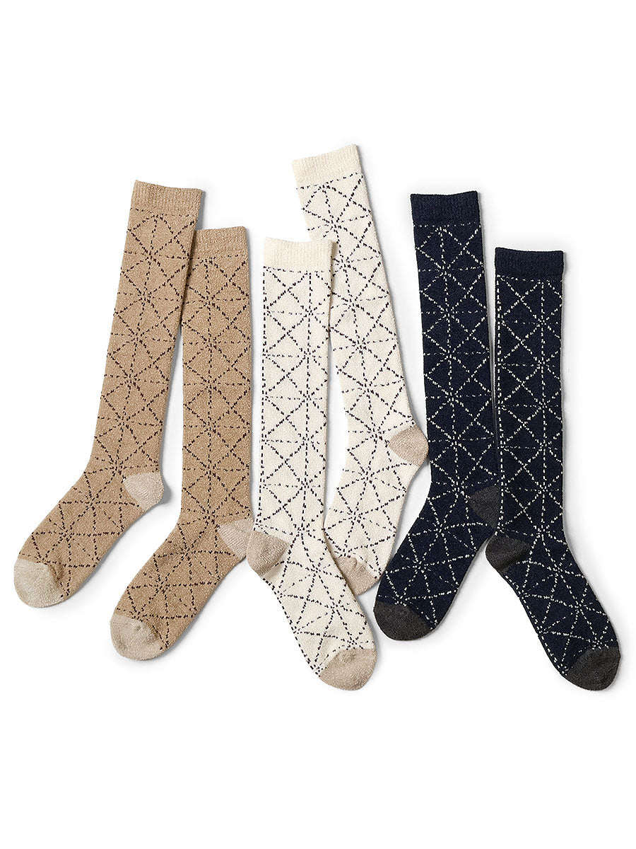 84 Pairs of Mall Yarn Sashiko High Socks