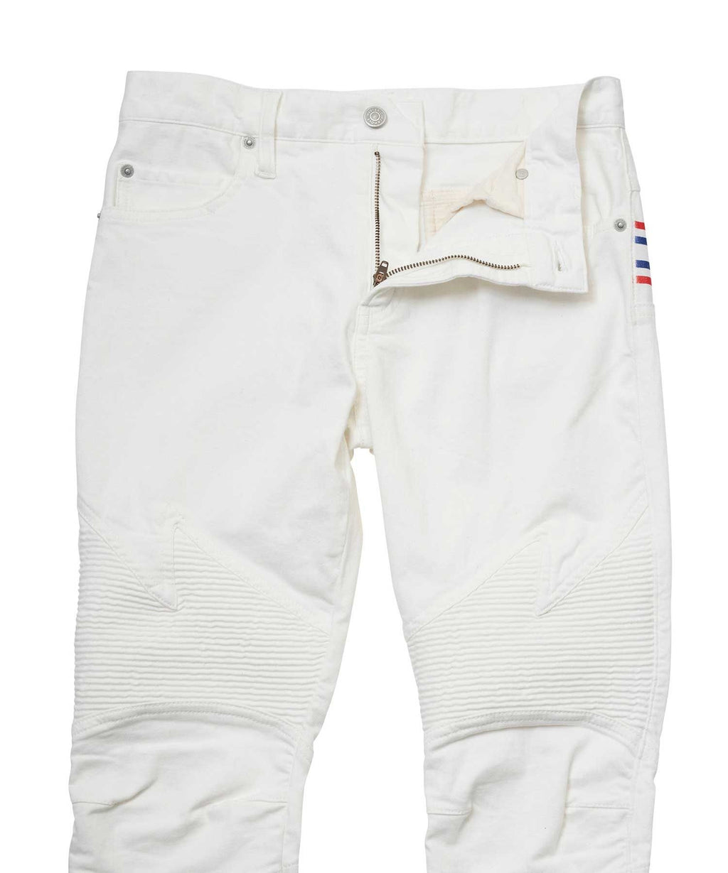 Box Logo Shirring Denim Pants