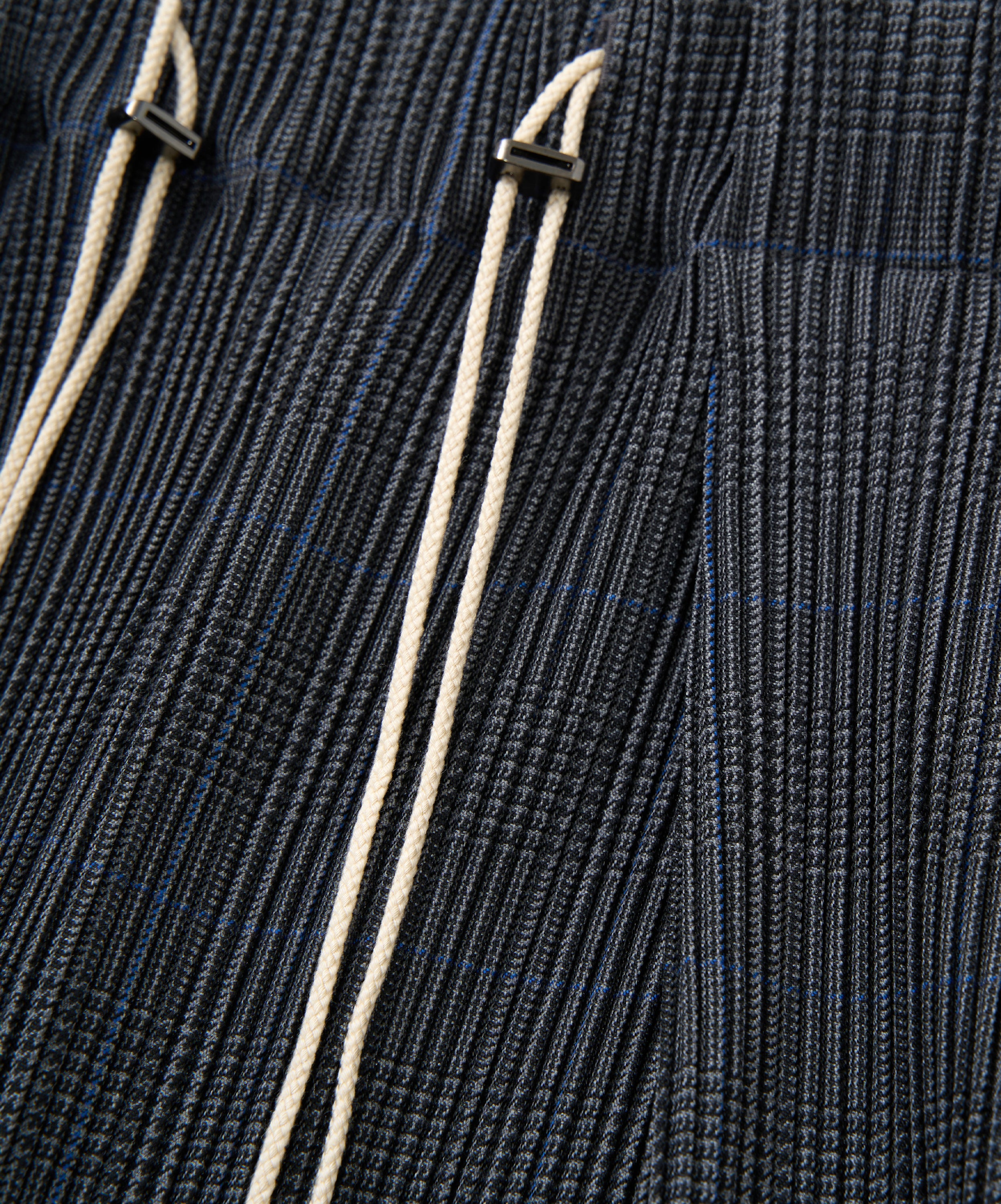 circular pleats short pants deadstock watahiko tex glen check