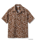 Typewriter Cotton Open Shirt "Water Surface"