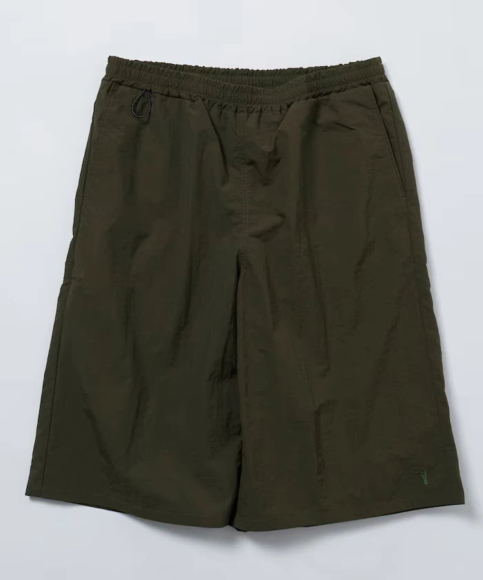 Nylon Sleek Water Length Baggy Shorts