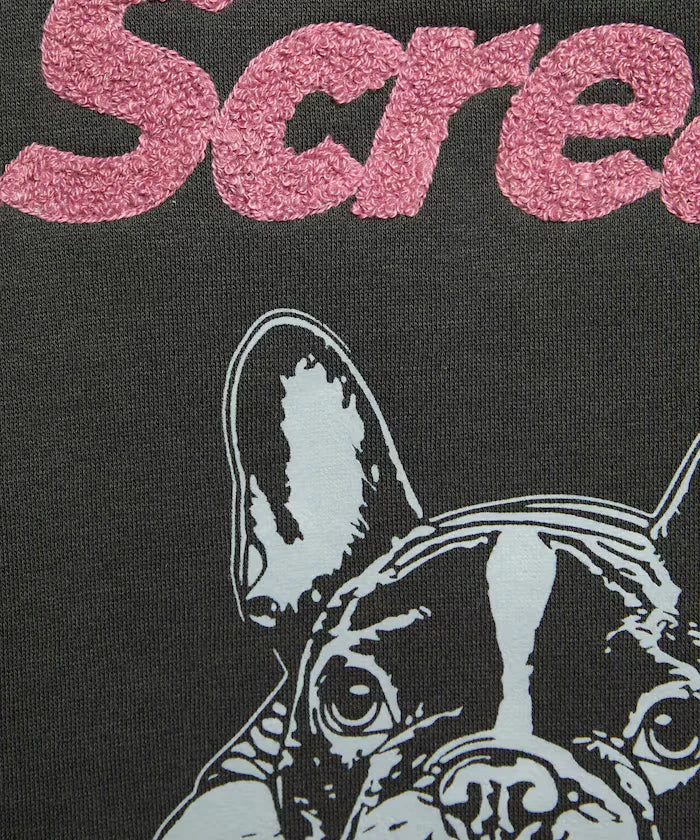 Sagara Embroidery French Bulldog Fleece-Lined Hoodie Limited Edition