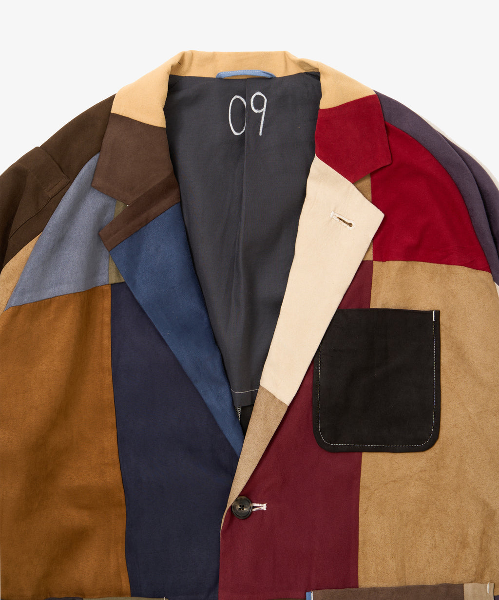 blazer faux suede nine