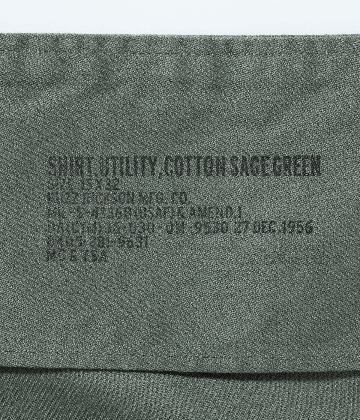 Utility Shirt, Cotton Sage Green