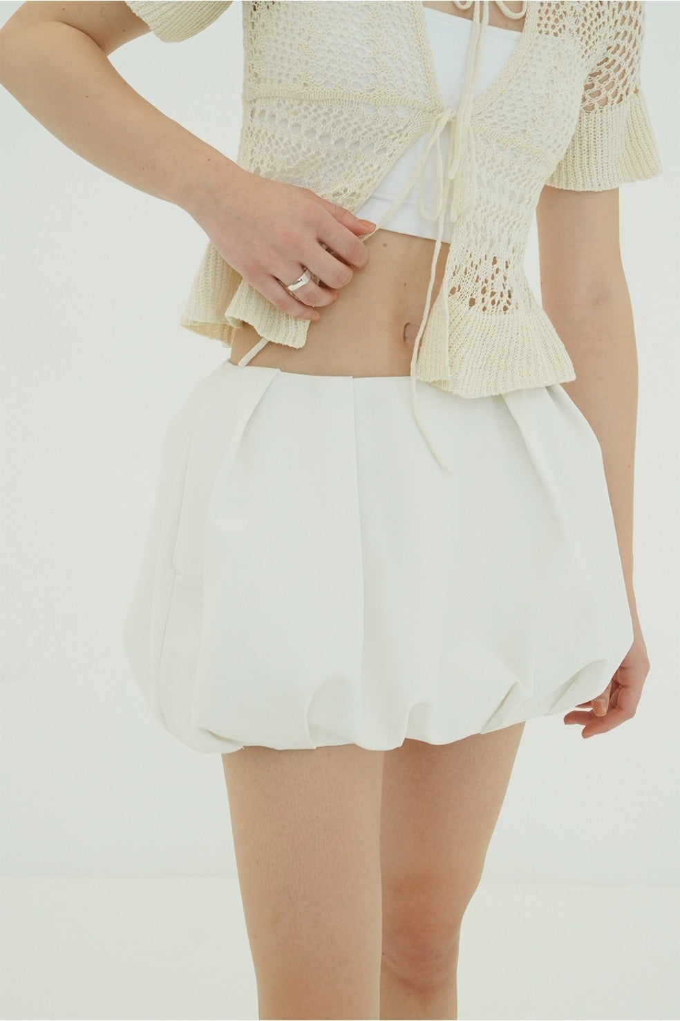 DAD MESH BALLOON SKIRT