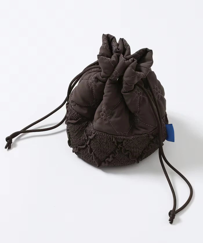 Flower Quilt Patchwork Drawstring Bag