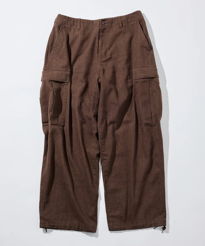 LINEN COTTON EASY CARGO PANTS 【Compatible with Set-Up】