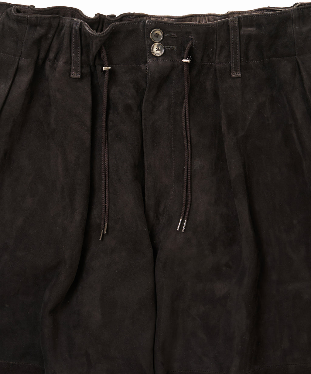 circular pants sheepskin black