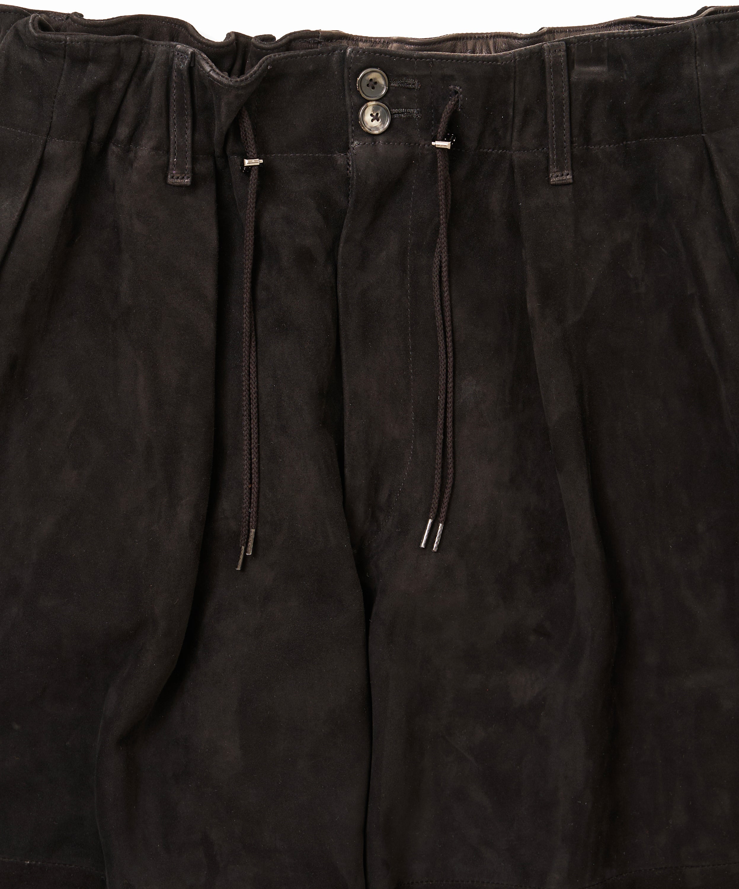 circular pants sheepskin black
