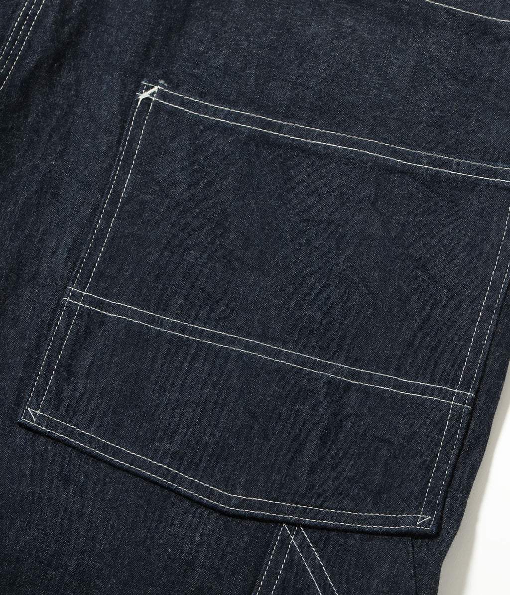 HEADLIGHT 11oz. BLUE DENIM LOW BACK OVERALLS