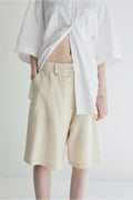 2WAY ADJUST SATIN HALF PANTS