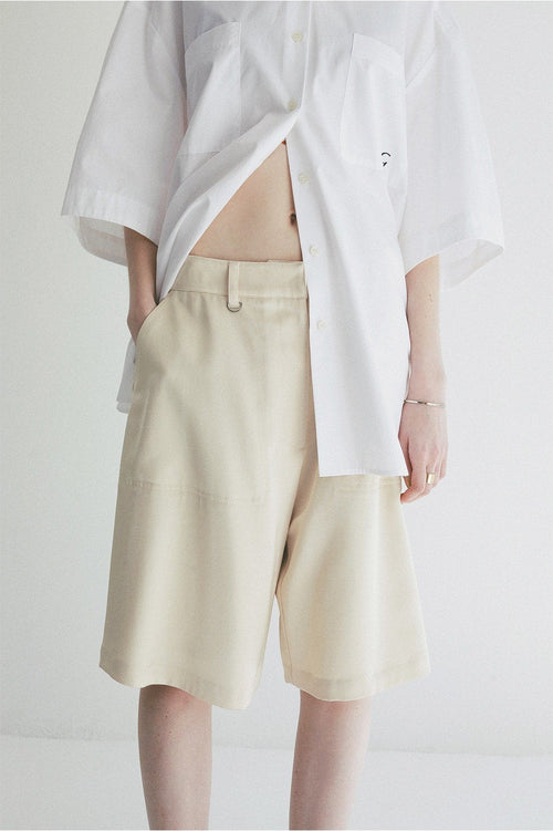 2WAY ADJUST SATIN HALF PANTS