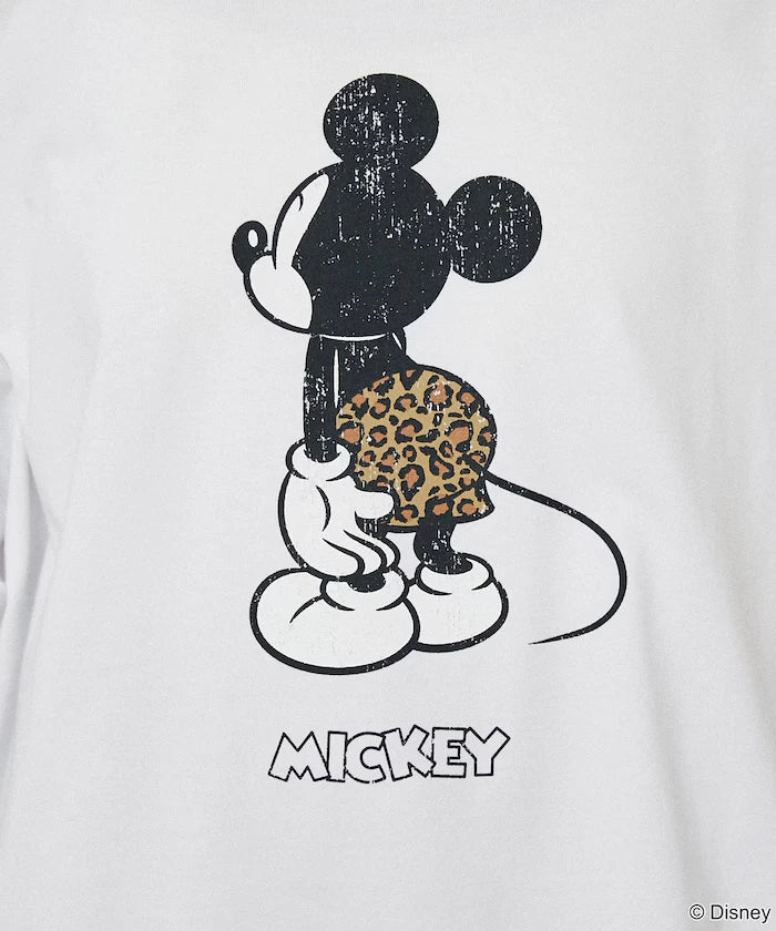 <Functional Material>Mickey Mouse & Minnie Mouse/Face T-Shirt Limited Edition