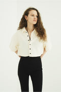 CRISP CROPPED POLO TOPS