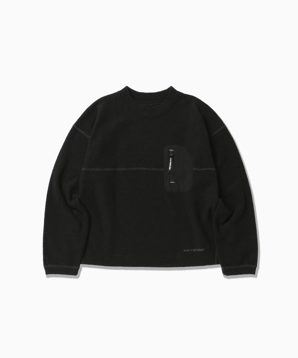 PE warm pile crew neck