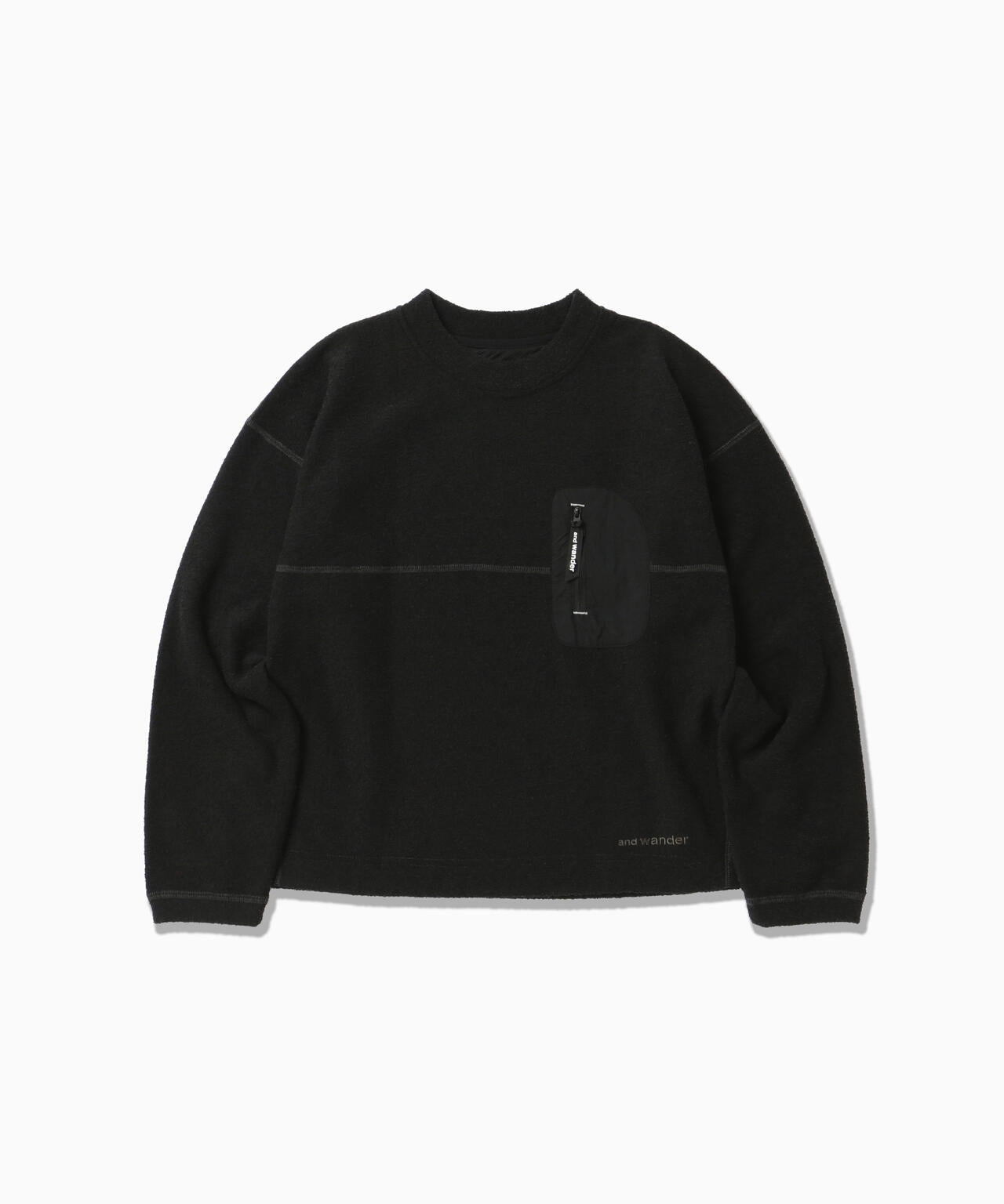PE warm pile crew neck