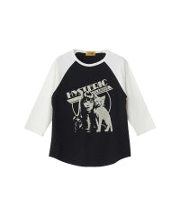 Hysteric Woman Cat Three-Quarter Sleeve T-Shirt