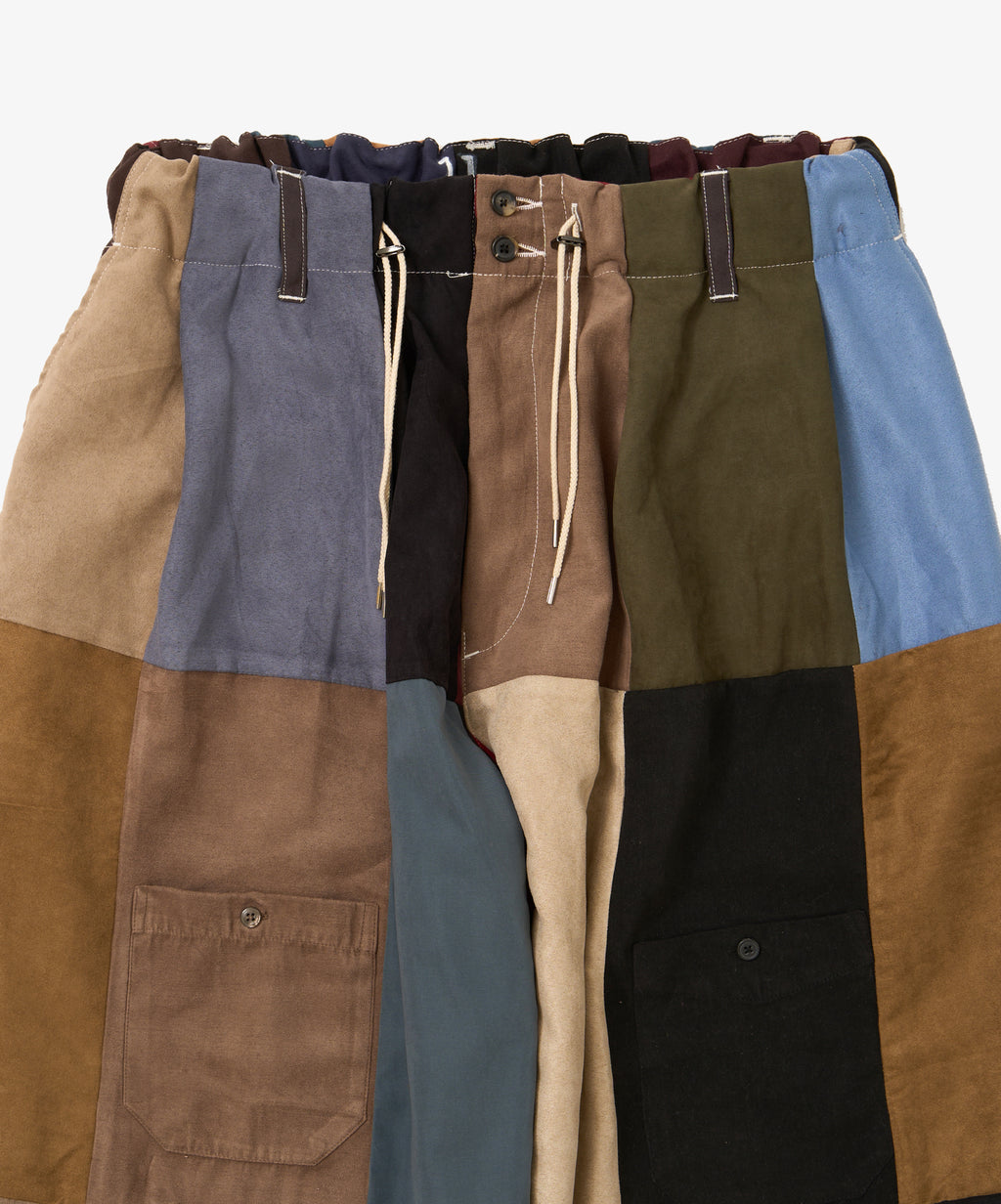 circular pants faux suede eleven