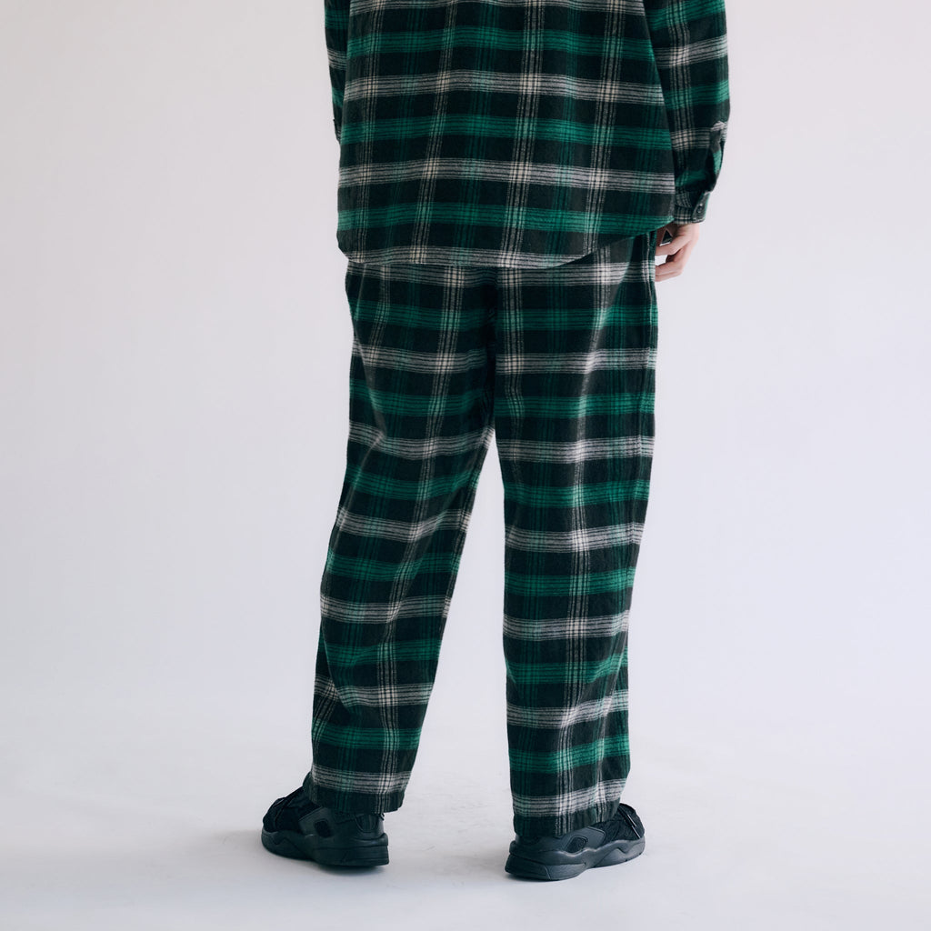 GL42404 / COTTON NEL CHECK EASY PANTS