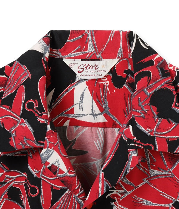 HIGH DENSITY RAYON OPEN SHIRT “ROCK 'N' ROLL”