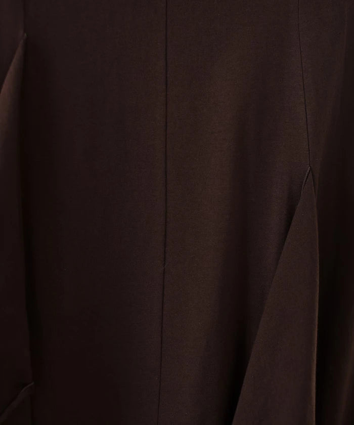 Organic Cotton Draped Flare Dress